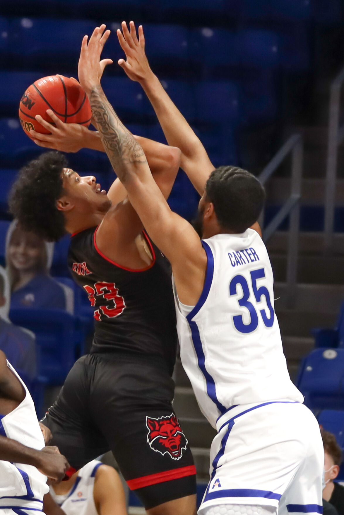 Photos: Men's basketball team sweeps two-game series against Arkansas State University